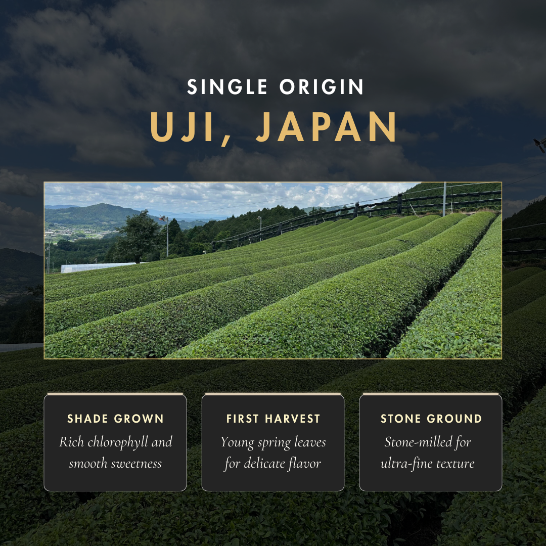 Nippon Matcha 3.53oz tin — organic ceremonial-grade matcha from Uji, Kyoto — packaging details — Nippon Matcha