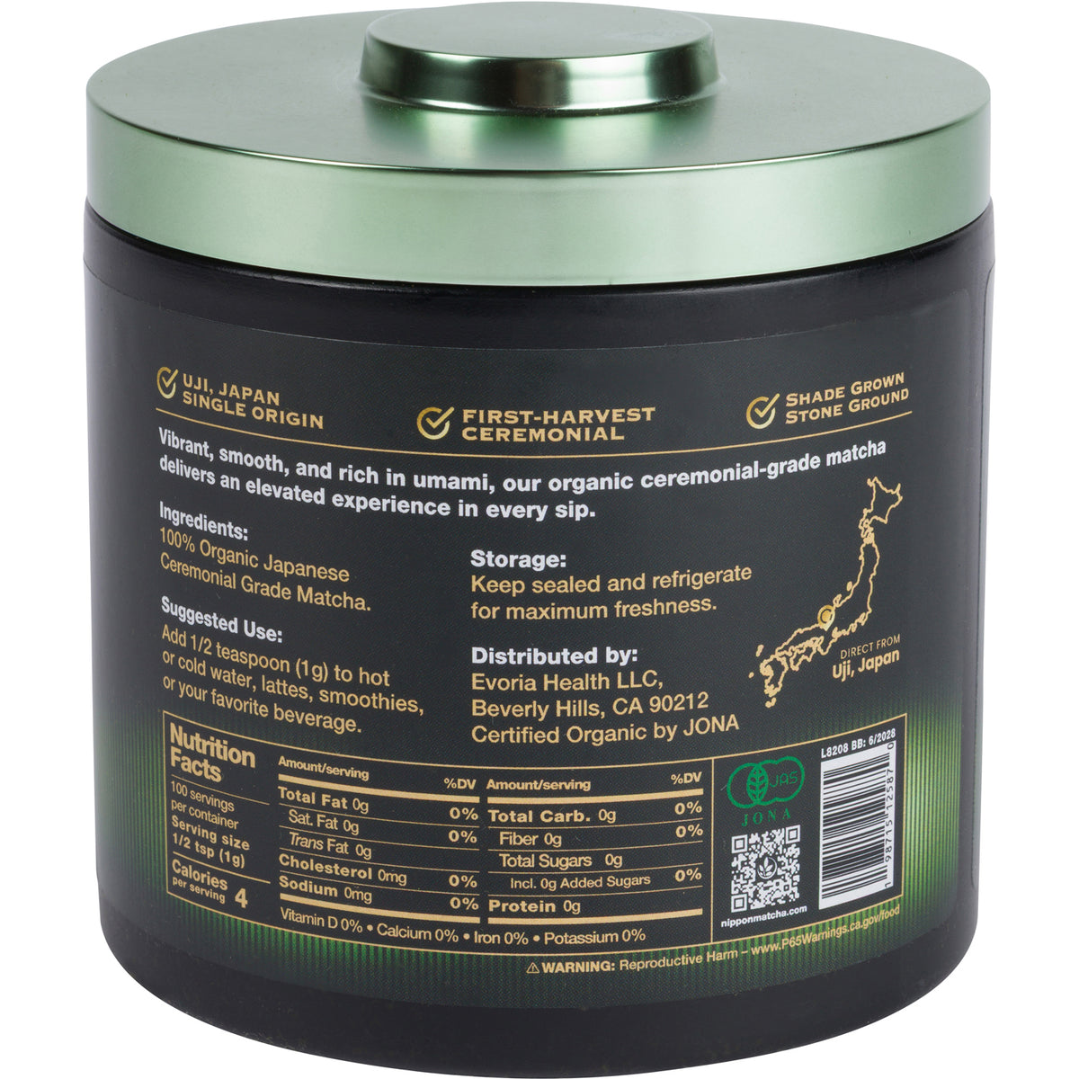 Organic Ceremonial Matcha Tea Powder 3.53 oz — Nippon Matcha