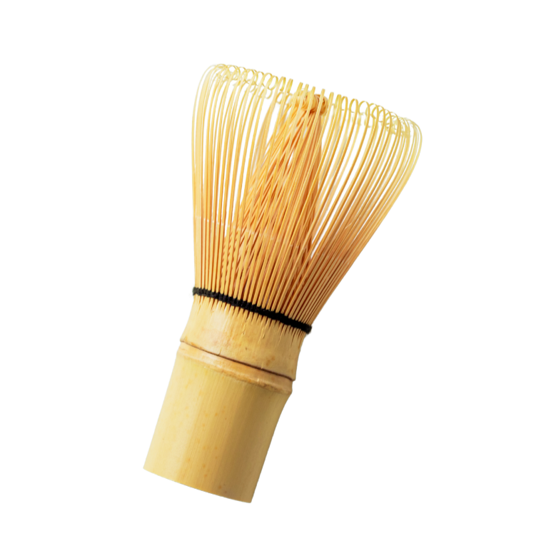 Bamboo whisk on a white background